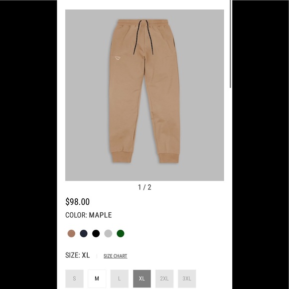 Men’s Paper Planes Solid Jogger XL - Picture 4 of 5